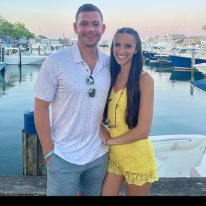 Bebe Yellow romper Size 4